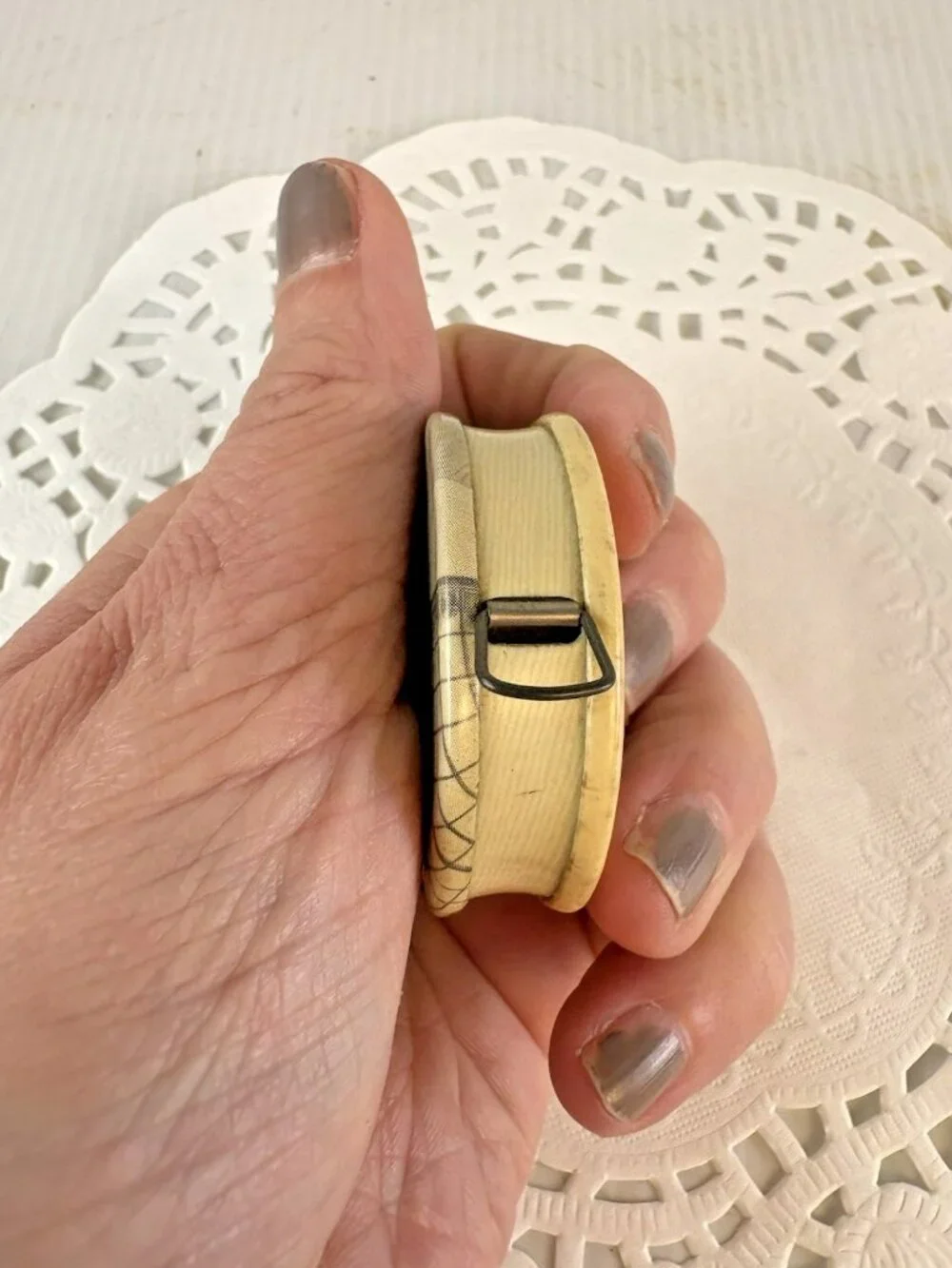 Antique Kranich & Bach Grandette Piano Celluloid Advertising Tape Measure